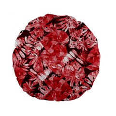 Red Leaves Standard 15  Premium Round Cushions by goljakoff