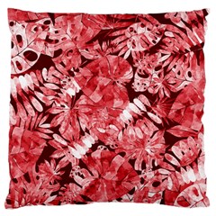 Red Leaves Large Flano Cushion Case (one Side) by goljakoff