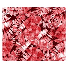 Red Leaves Double Sided Flano Blanket (small)  by goljakoff