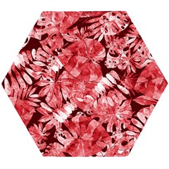 Red Leaves Wooden Puzzle Hexagon by goljakoff