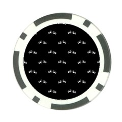 Black And White Boxing Motif Pattern Poker Chip Card Guard (10 Pack) by dflcprintsclothing