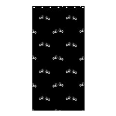 Black And White Boxing Motif Pattern Shower Curtain 36  X 72  (stall)  by dflcprintsclothing