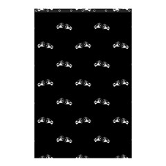 Black And White Boxing Motif Pattern Shower Curtain 48  X 72  (small)  by dflcprintsclothing