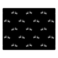 Black And White Boxing Motif Pattern Double Sided Flano Blanket (large)  by dflcprintsclothing