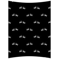 Black And White Boxing Motif Pattern Back Support Cushion