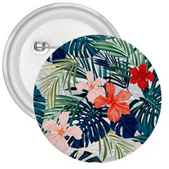 Tropical Flowers 3  Buttons by goljakoff