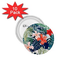 Tropical Flowers 1 75  Buttons (10 Pack) by goljakoff