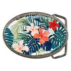 Tropical Flowers Belt Buckles by goljakoff