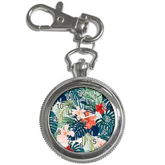 Tropical Flowers Key Chain Watches by goljakoff