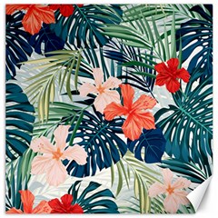 Tropical Flowers Canvas 12  X 12  by goljakoff