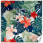 Tropical flowers Canvas 12  x 12  11.4 x11.56  Canvas - 1