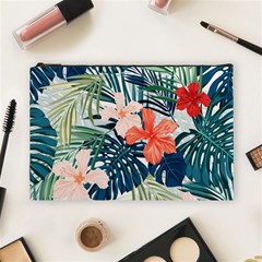 Tropical Flowers Cosmetic Bag (large) by goljakoff