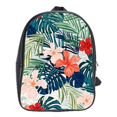 Tropical Flowers School Bag (large) by goljakoff