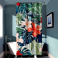 Tropical Flowers Shower Curtain 36  X 72  (stall)  by goljakoff