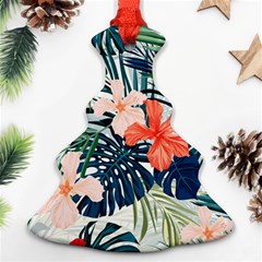 Tropical Flowers Christmas Tree Ornament (two Sides) by goljakoff