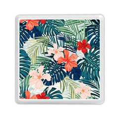 Tropical Flowers Memory Card Reader (square) by goljakoff