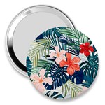 Tropical flowers 3  Handbag Mirrors Front