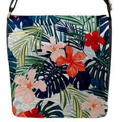 Tropical Flowers Flap Closure Messenger Bag (s) by goljakoff