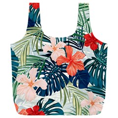 Tropical Flowers Full Print Recycle Bag (xxxl) by goljakoff