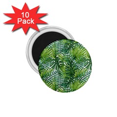 Green Leaves 1 75  Magnets (10 Pack)  by goljakoff