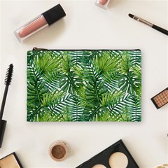 Green Leaves Cosmetic Bag (medium) by goljakoff