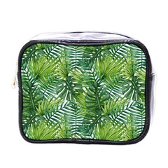 Green Leaves Mini Toiletries Bag (one Side) by goljakoff