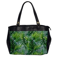 Green Leaves Oversize Office Handbag by goljakoff