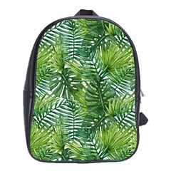 Green Leaves School Bag (xl) by goljakoff