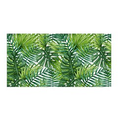 Green Leaves Satin Wrap by goljakoff