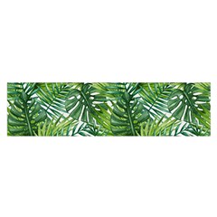 Green Leaves Satin Scarf (oblong) by goljakoff