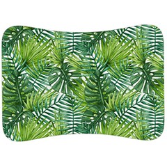 Green Leaves Velour Seat Head Rest Cushion by goljakoff