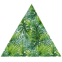 Green Leaves Wooden Puzzle Triangle by goljakoff