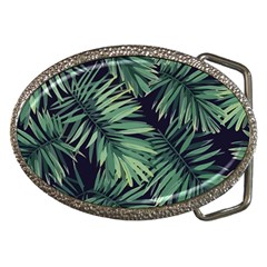 Green Palm Leaves Belt Buckles by goljakoff