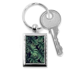 Green Palm Leaves Key Chain (rectangle) by goljakoff