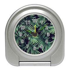 Green Palm Leaves Travel Alarm Clock by goljakoff