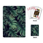 Green palm leaves Playing Cards Single Design (Rectangle) Back