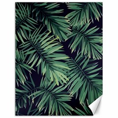 Green Palm Leaves Canvas 12  X 16  by goljakoff