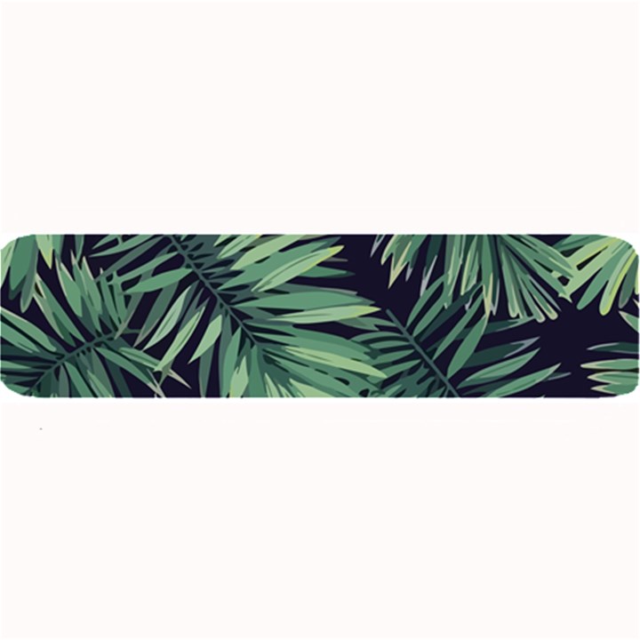 Green palm leaves Large Bar Mats