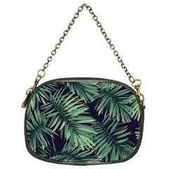 Green Palm Leaves Chain Purse (two Sides) by goljakoff