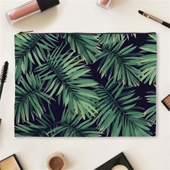 Green Palm Leaves Cosmetic Bag (xl) by goljakoff