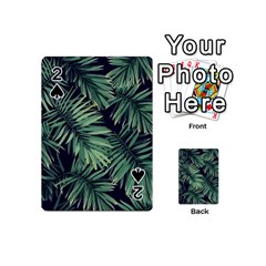 Green Palm Leaves Playing Cards 54 Designs (mini) by goljakoff