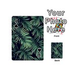 Green palm leaves Playing Cards 54 Designs (Mini) Front - Spade4