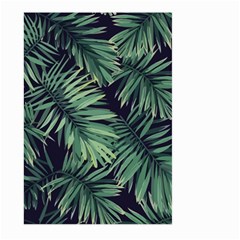 Green Palm Leaves Large Garden Flag (two Sides) by goljakoff