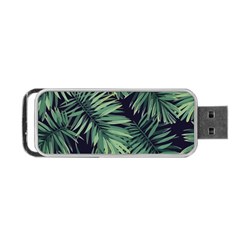 Green Palm Leaves Portable Usb Flash (two Sides) by goljakoff