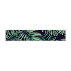 Green Palm Leaves Flano Scarf (mini) by goljakoff