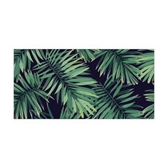 Green Palm Leaves Yoga Headband by goljakoff