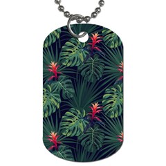 Tropical Flowers Dog Tag (two Sides) by goljakoff