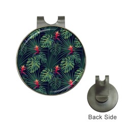 Tropical Flowers Hat Clips With Golf Markers by goljakoff