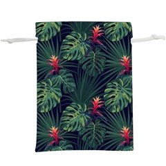 Tropical Flowers  Lightweight Drawstring Pouch (xl) by goljakoff