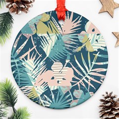 Abstract Flowers Ornament (round) by goljakoff